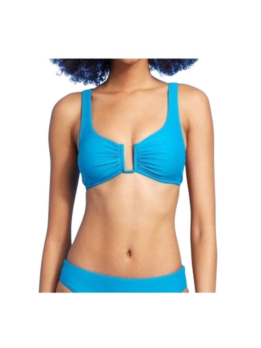 Shade Shore Women's Size 14 Teal U-Wire Bikini Top Bralette Adjustable NWT Swim